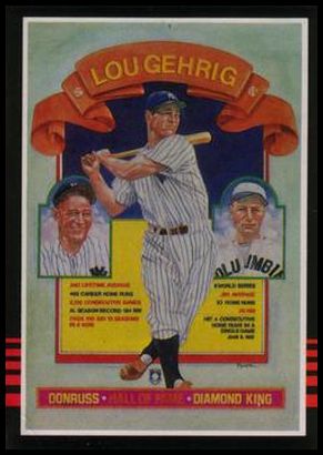 635 Lou Gehrig Puzzle Card